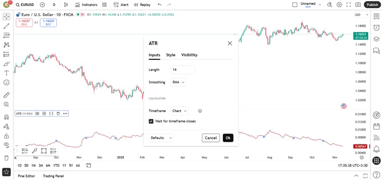 راهنمای جامع اندیکاتور ATR و نحوه استفاده از آن در تریدینگ ویو