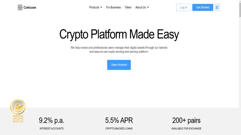 پلتفرم وام کریپتو coinloan