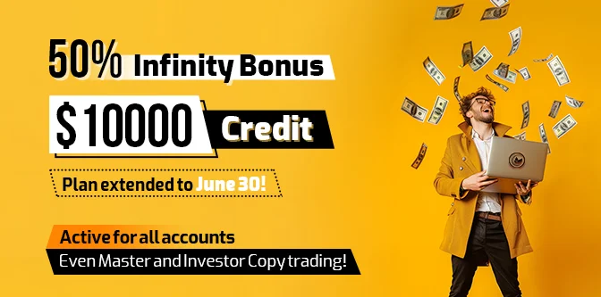 50% Bonus + 10% Infinity Bonus