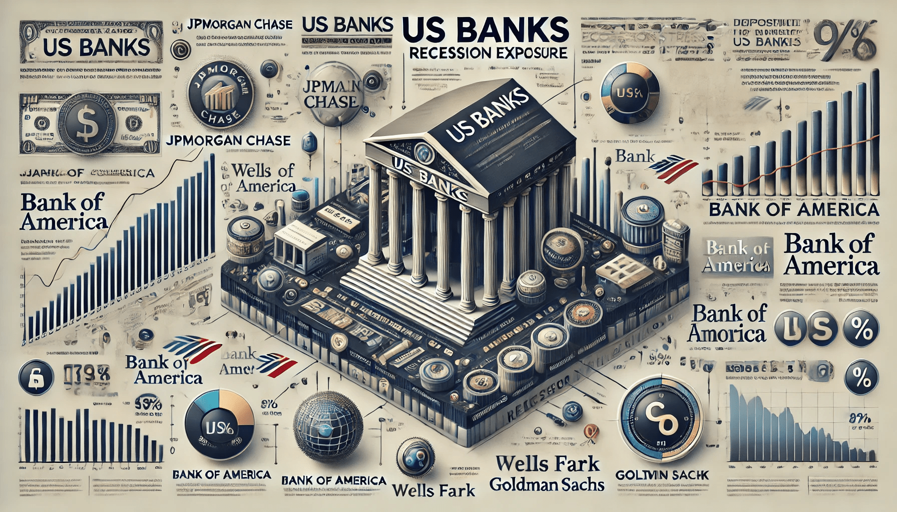 بانک‌های آمریکایی چقدر در معرض رکود هستند؟