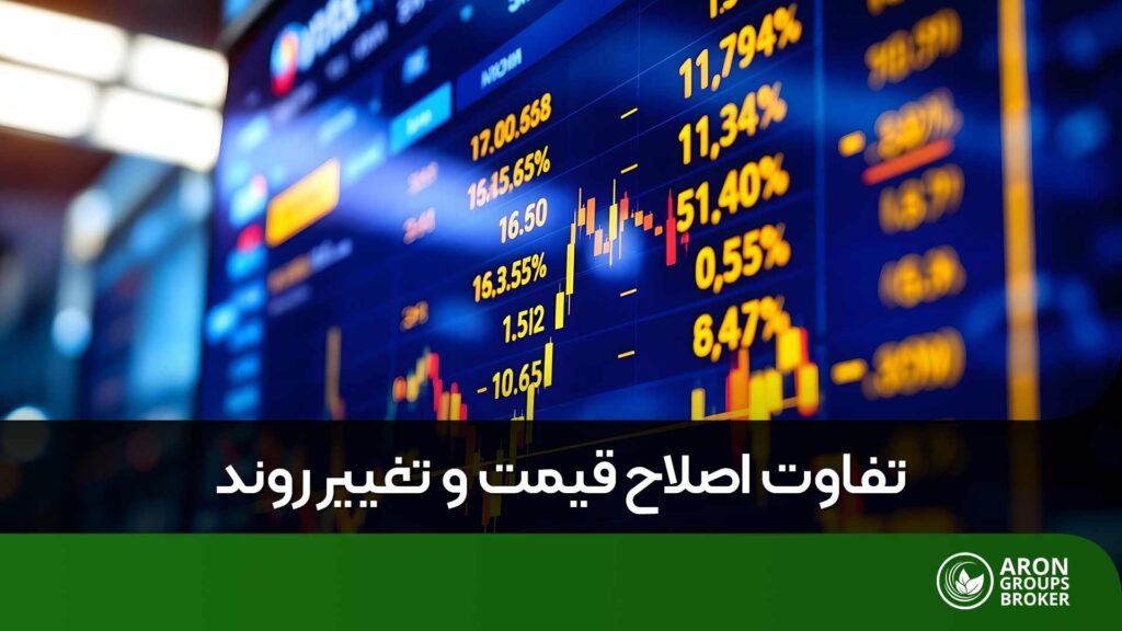 تفاوت اصلاح قیمت و تغییر روند