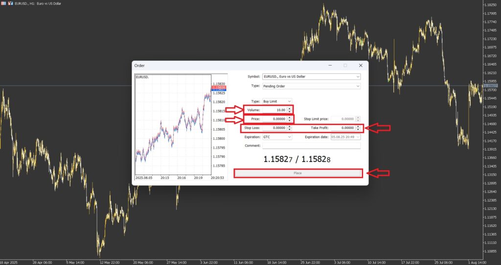 تفاوت دستورهای بای لیمیت (Buy Limit) و بای استاپ (Buy Stop) در بازار فارکس