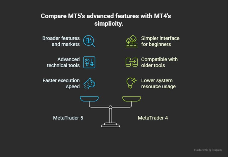 MetaTrader 4 vs 5