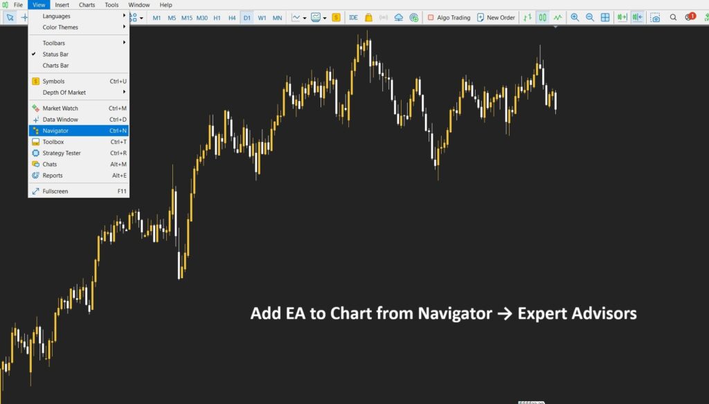 backtest expert advisor mt4