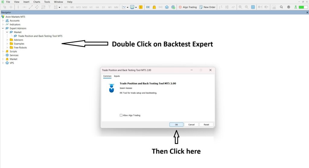 Complete Guide to Installing and Using the Backtest Expert Advisor in MetaTrader 4 and 5