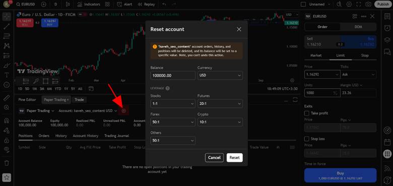 How to Demo Trade on TradingView