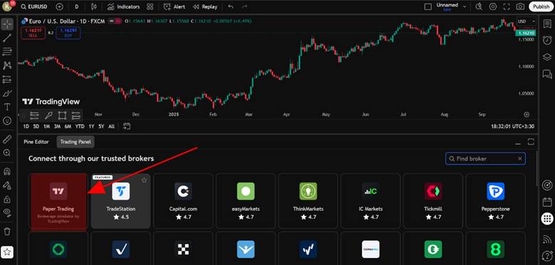 How to Demo Trade on TradingView