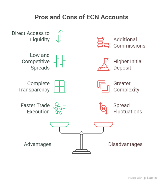 Advantages of an ECN Account for Traders