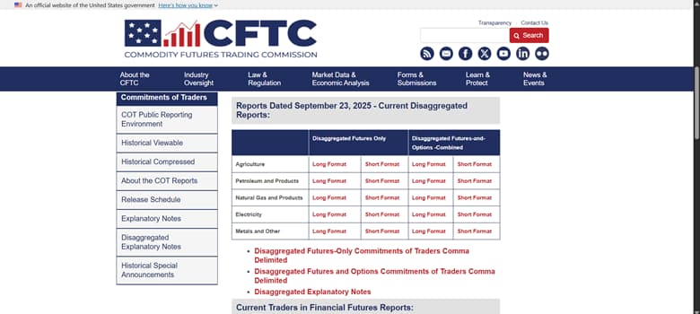 گزارش COT چیست؟