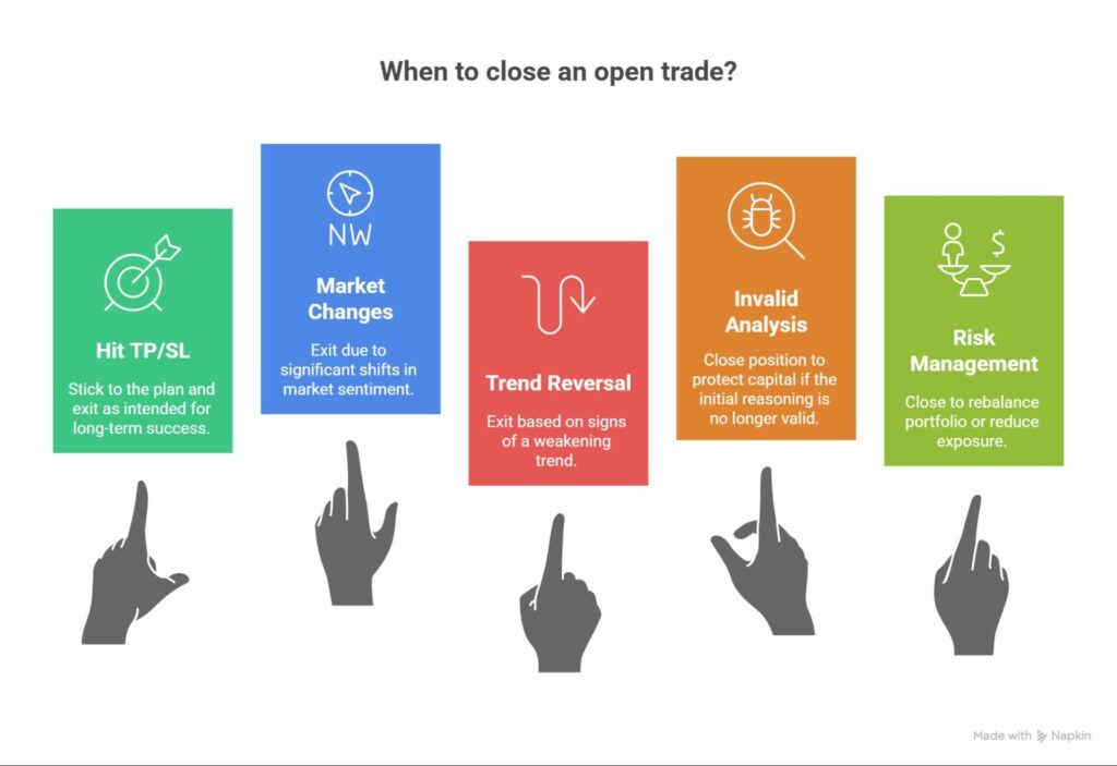 manage open trades
