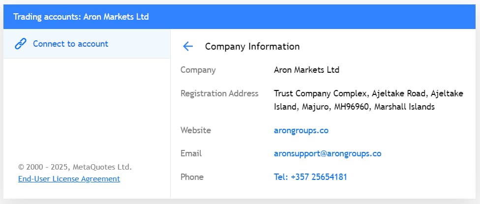 بازیابی رمز عبور متاتریدر