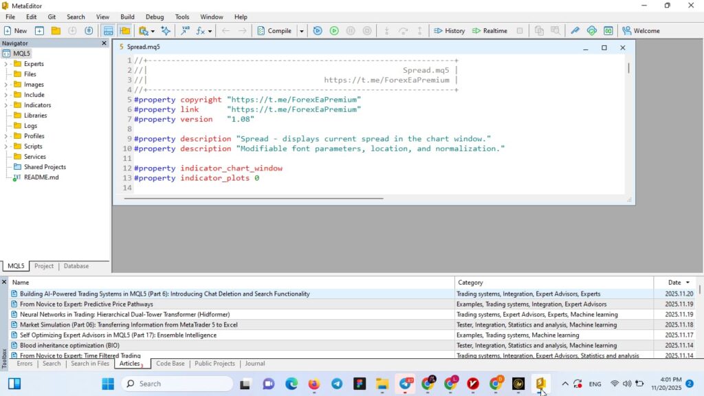زبان برنامه نویسی متاتریدر