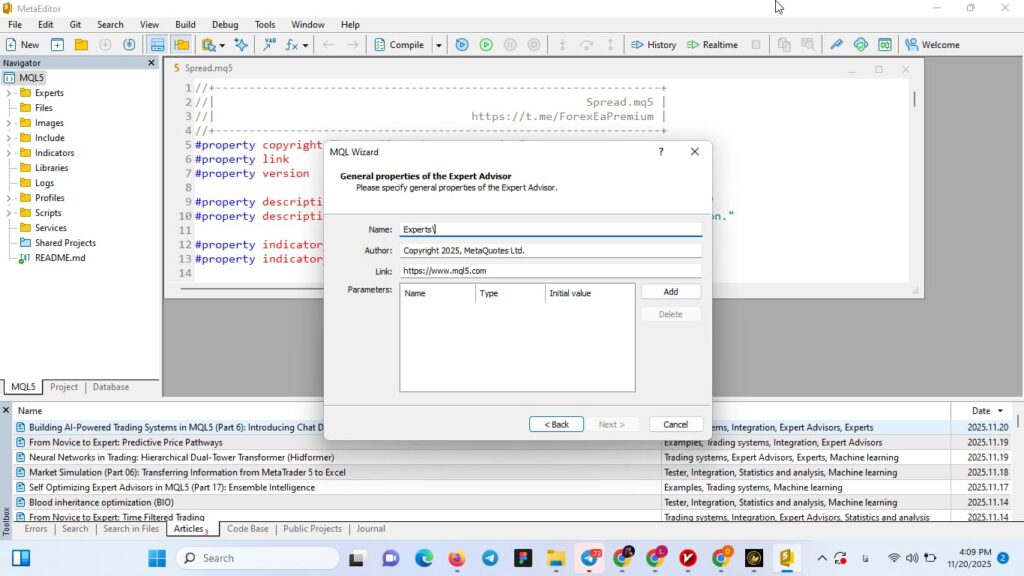زبان برنامه نویسی متاتریدر