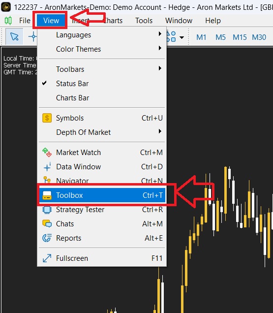 تنظیم ساعت متاتریدر
