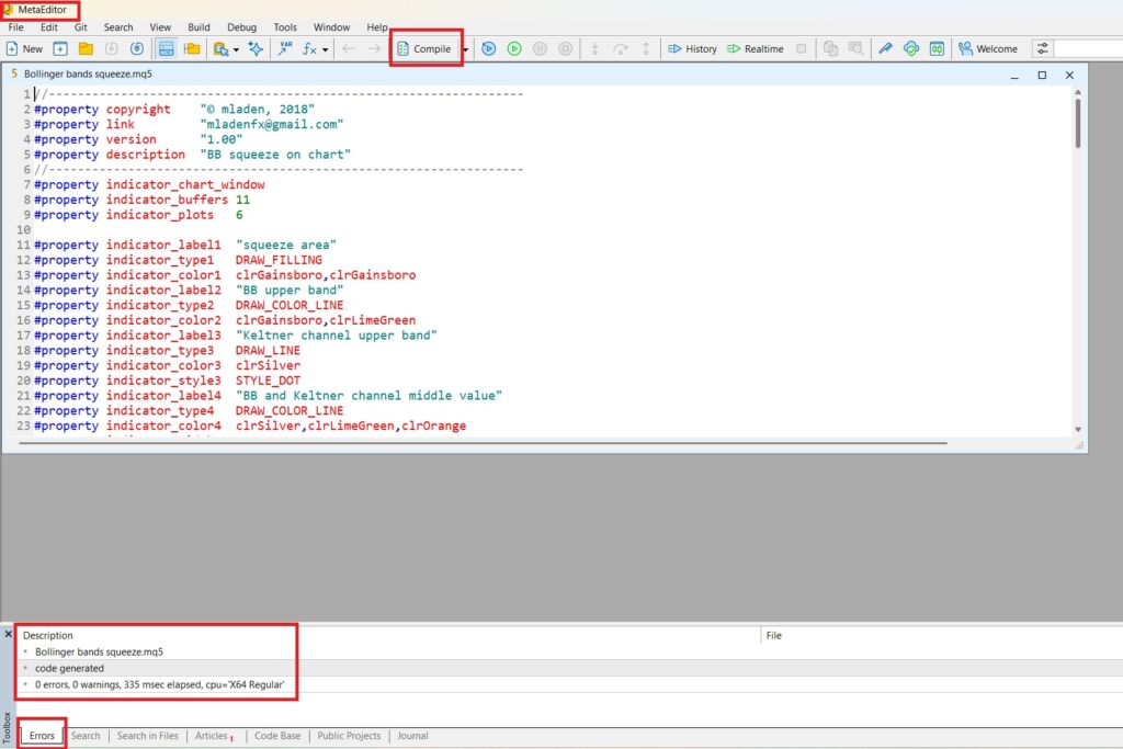 بولینگر باند اسکوییز