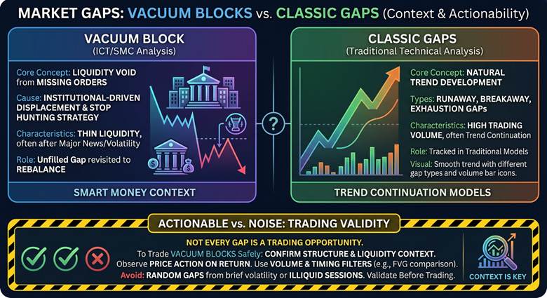 Understanding ICT Vacuum Blocks and How Traders Use Price Inefficiencies
