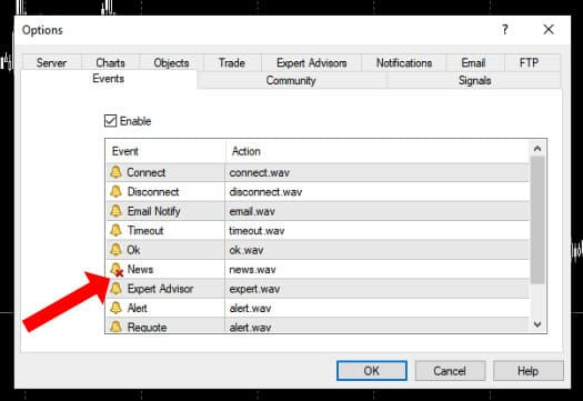 metatrader turn off sound​