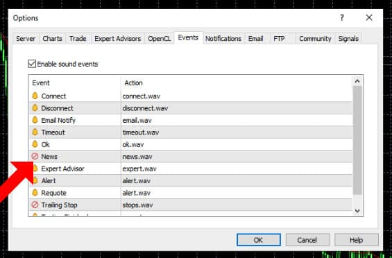 metatrader turn off sound​