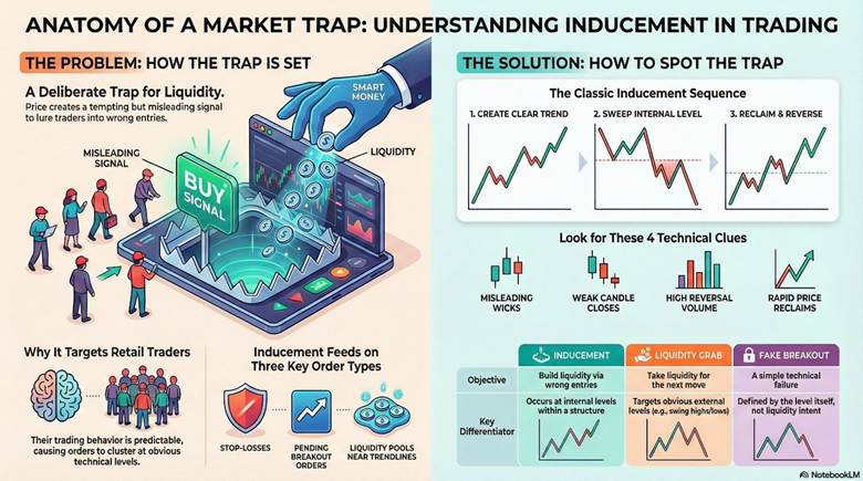 Inducement in Trading: Meaning, Examples, and Smart Money Concepts Context