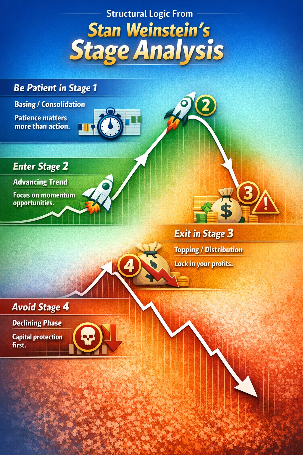 Curated visual reference: Picture Idea: Stage Analysis Trading Master Stan Weinstein S 4 Stage Method