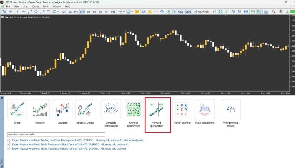 walk foreard optimization