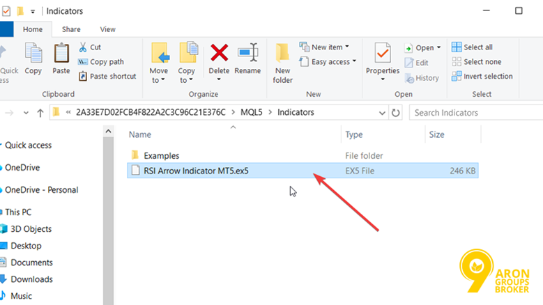 RSI Arrow Indicator for MT4 and MT5
