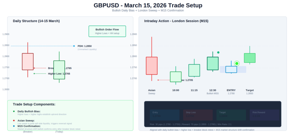 gbpusd ict trade setup