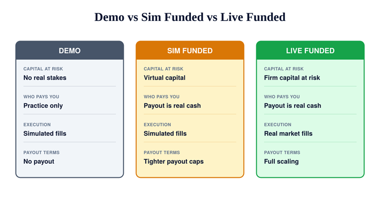 Sim Funded Accounts: What They Are, Where the Payouts Come From, and How to Tell