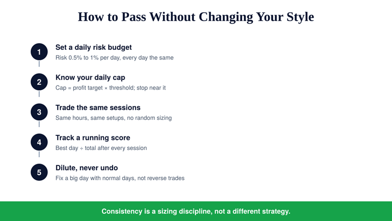 How to Pass the Consistency Rule Without Changing Your Style