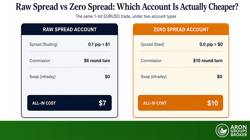 Raw Spread vs Zero Spread: Which Account Is Actually Cheaper?