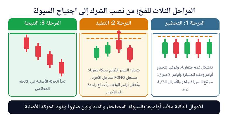 المراحل الثلاث للإغراء: التحضير ثم التنفيذ ثم النتيجة واجتياح السيولة